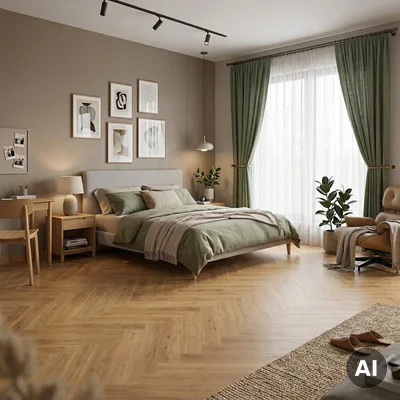 Panele winylowe SPC Jodełka Glow DOU HB 611-IB Klasa 33 5 mm
