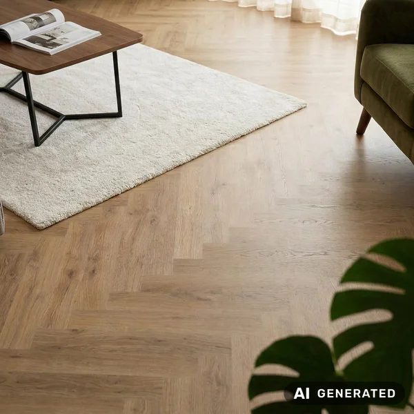 Panele winylowe SPC Jodełka Honey Ciemny 5 mm Klasa 33, DOU