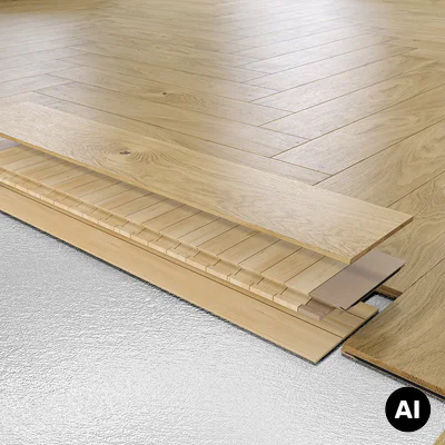 Podłoga drewniana Dąb Caramel Jodła Klasyczna 14 mm, BLC-DBE1-L05-XXR-A14130-H
