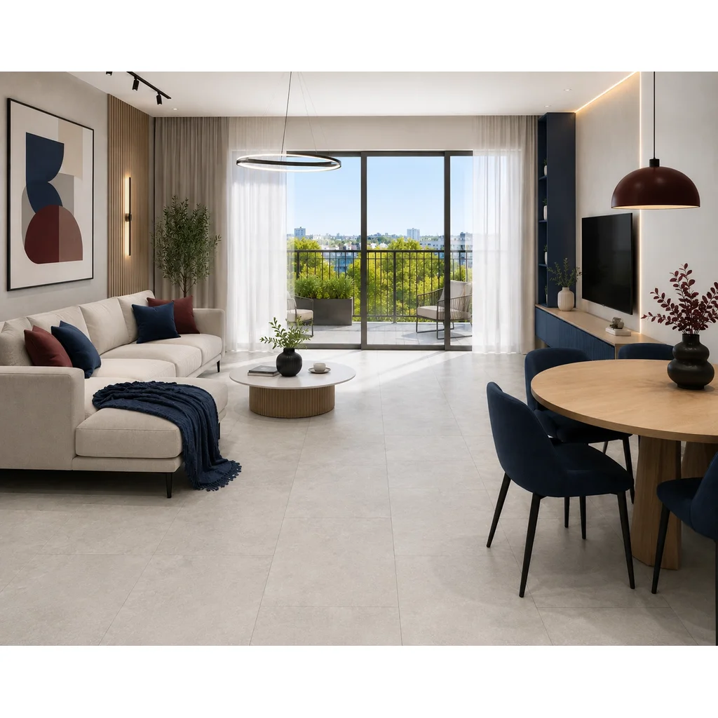 Panele winylowe SPC Concrete Dust 60x60 Beton Matowy 6067231 Klasa 33 5 mm, Panele winylowe, Vilo SPC Floor, Vilo