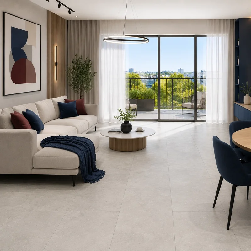 Panele winylowe SPC Concrete Dust 60x60 Beton Matowy 6067231