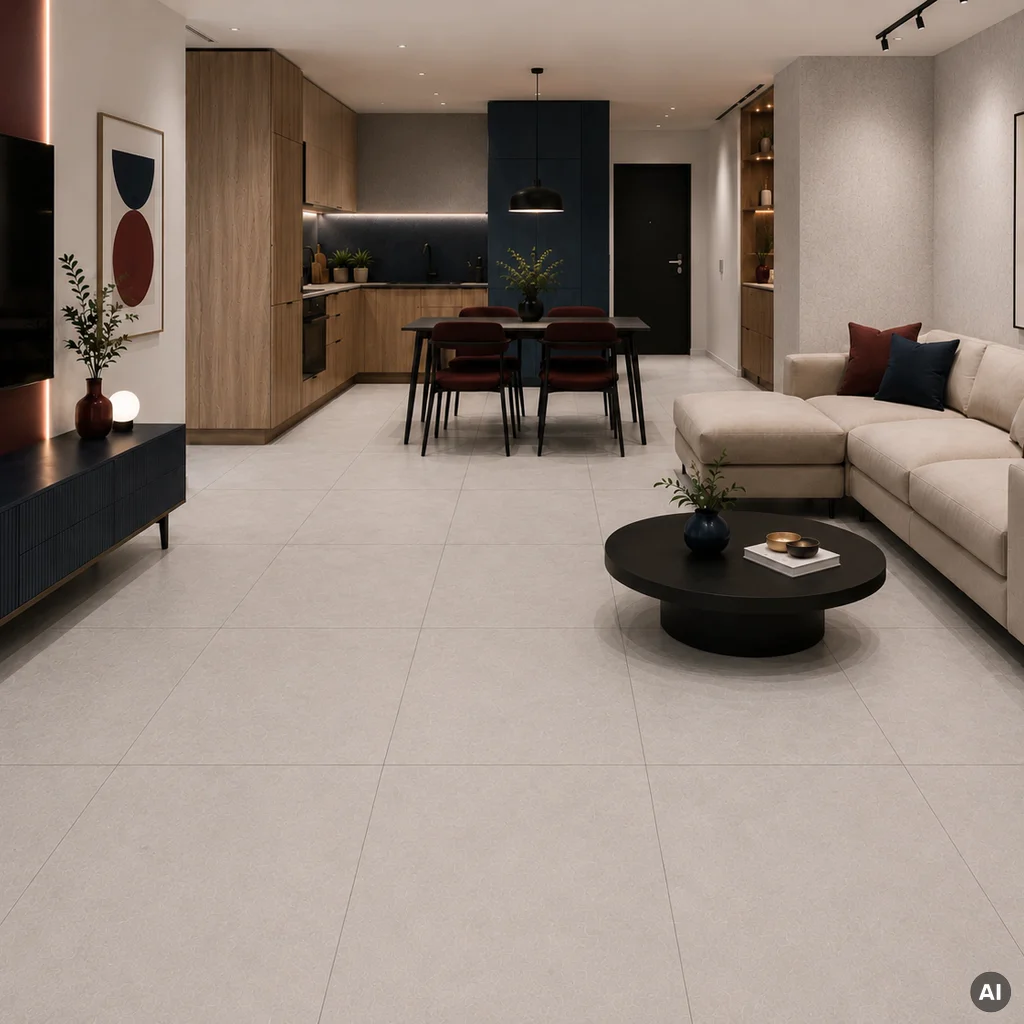 Panele winylowe SPC Concrete Dust 60x60 Beton Matowy 6067231 Klasa 33 5 mm, Panele winylowe, Vilo SPC Floor, Vilo
