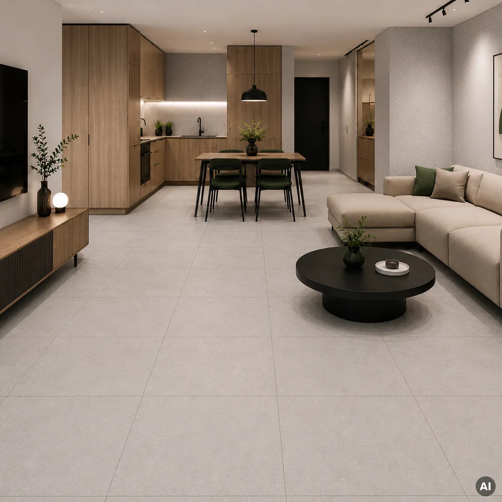 Panele winylowe SPC Concrete Dust 60x60 Beton Matowy 6067231 Klasa 33 5 mm, Panele winylowe, Vilo SPC Floor, Vilo