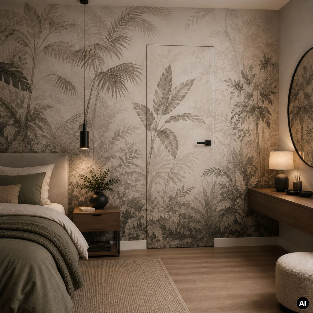 Drzwi ukryte Porta HIDE Bezprzylgowe (otwierane na zewnątrz) Lewe 70cm płyta, SPA1110L07LBP0A7V0O000, Drzwi wewnętrzne, PORTA HIDE, PORTA