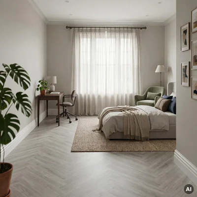 Panele winylowe Jodełka Dusty Grey DOU HB DB-603 Klasa 33 2.5 mm