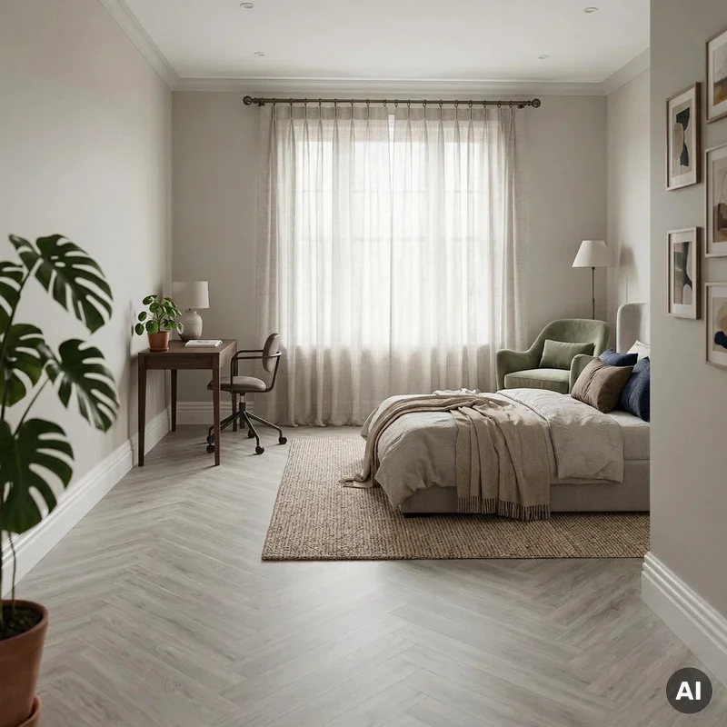 Panele winylowe Jodełka Dusty Grey 2.5 mm Klasa 33, DOU HB 