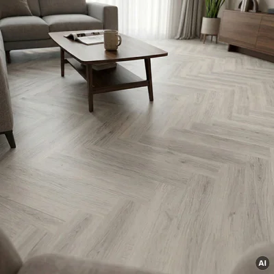 Panele winylowe Jodełka Dusty Grey DOU HB DB-603 Klasa 33 2.5 mm