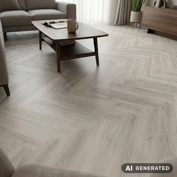 Panele winylowe Jodełka Dusty Grey Jasny 2.5 mm Klasa 33, D
