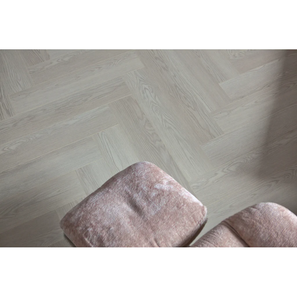 Panele podłogowe Jodełka Dąb Baronia jasny AC4 8 mm, 1806783, Panele podłogowe, NatureSense Herringbone, Egger