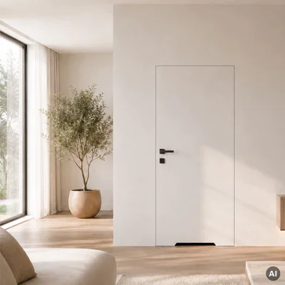 Zestaw Drzwi ukryte + Ościeżnica Porta HIDE WC Bezprzylgowe (otwierane na zewnątrz) Prawe 80cm płyta, SPA1110P08LBPWAYV0O000, OPA100LP080000AN300000