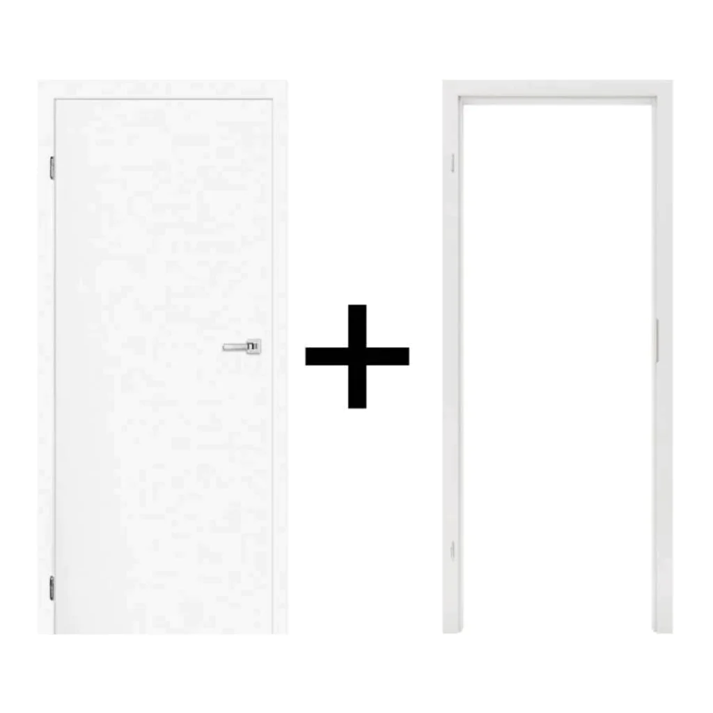 Komplet drzwi + Ościeżnica regulowana 95-114 Norma Decor 1 lewe 80cm Zawias motylkowy bezprzylgowe, 100073568, 100073604, Zestaw, Norma Decor, Invado