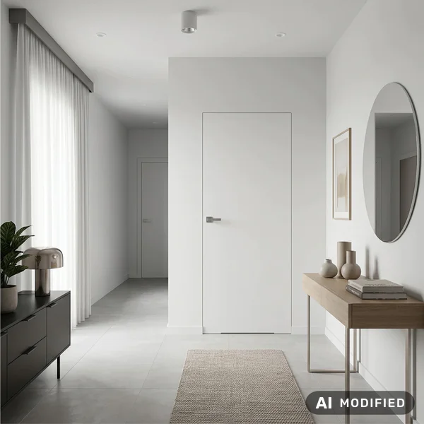 Zestaw Drzwi ukryte + Ościeżnica Sara Eco 2 WC bezprzylgow