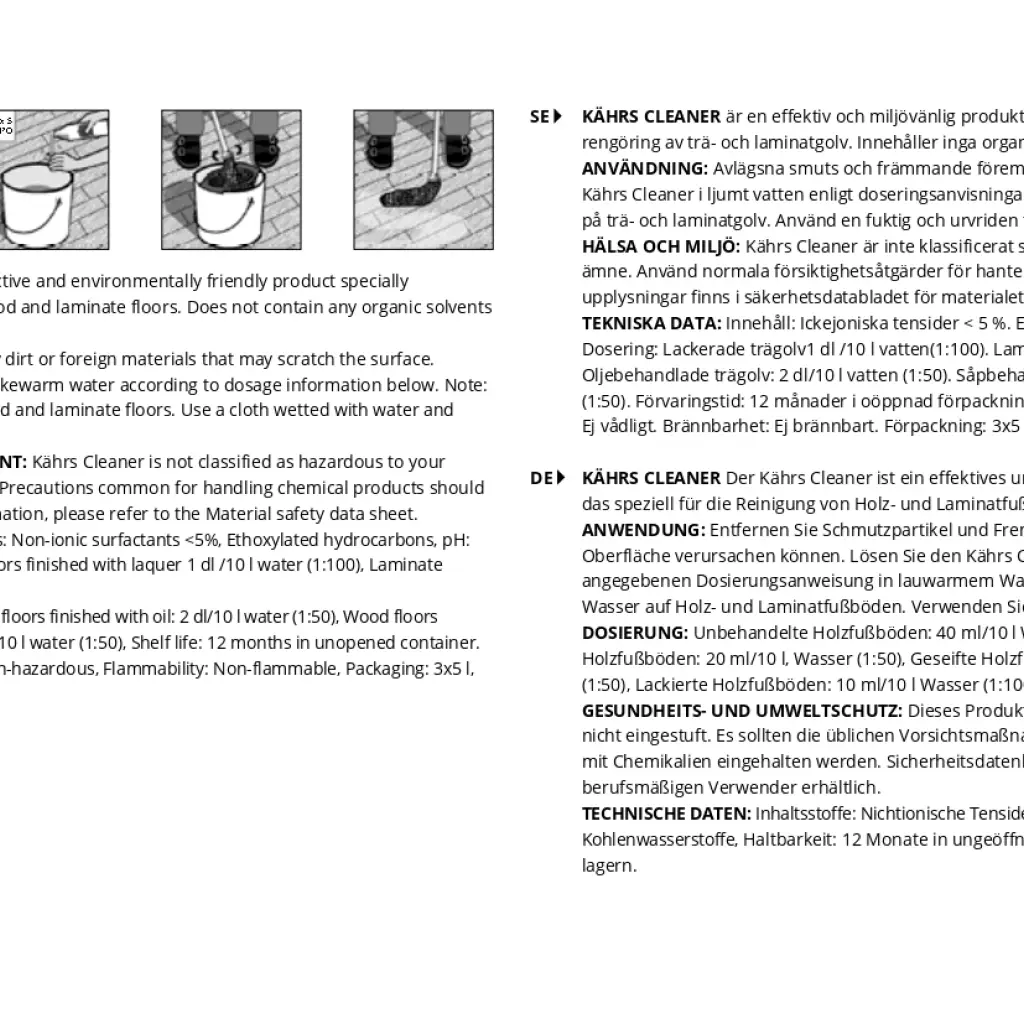 Płyn Koncentrat do czyszczenia podłóg drewnianych i winyl