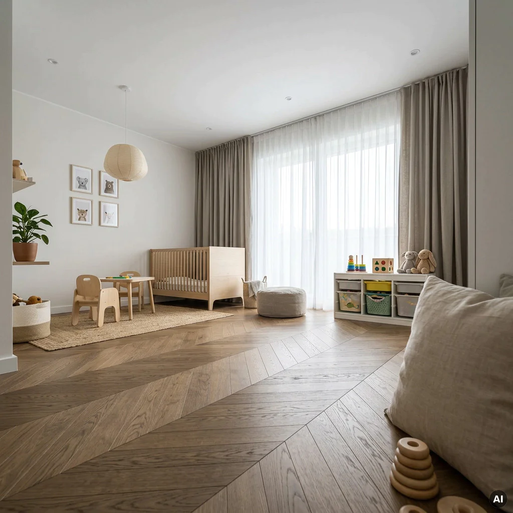 Podłoga drewniana Jodełka francuska Select Nugat 14 mm, 5905745601855, Podłoga drewaniana, Jodła francuska Holzfloors, Holzfloors