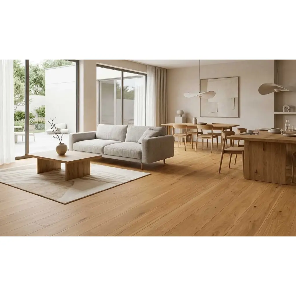 Podłoga drewniana Dąb Naturalny Calm 78613 10.3 mm, Podłoga drewniana, Plank 1400 Plus, Weitzer Parkett