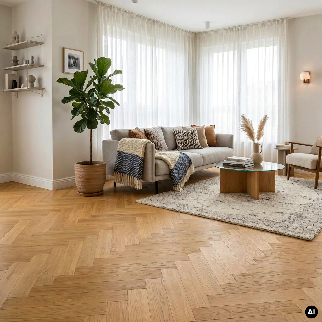 Podloga drewniana Jodełka Dąb Naturalny Lively 10.3 mm TAK, 78512-1, Podłoga drewniana, Jodła Weitzer Blok 750 Plus, Weitzer Parkett