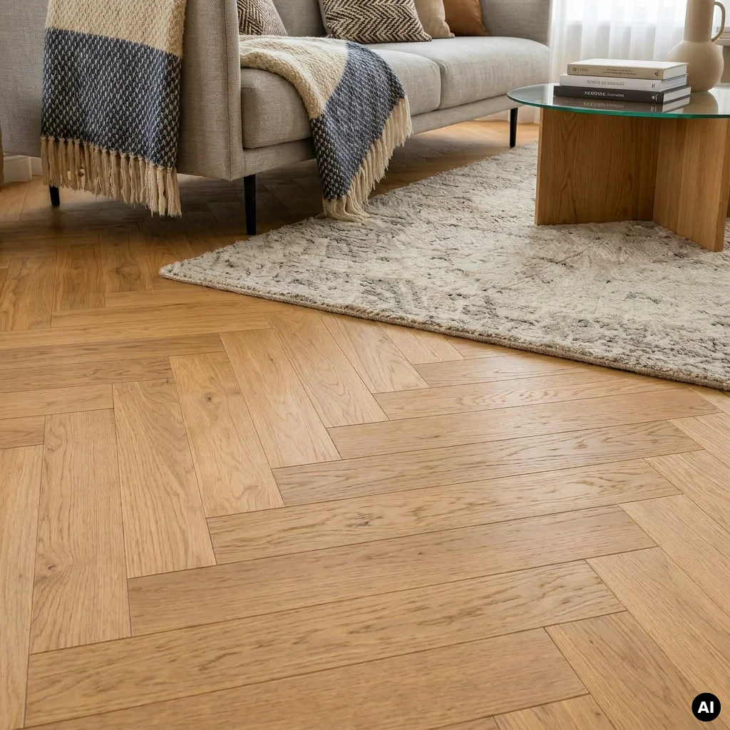 Podloga drewniana Jodełka Dąb Naturalny Lively 10.3 mm TAK, 78512-1, Podłoga drewniana, Jodła Weitzer Blok 750 Plus, Weitzer Parkett