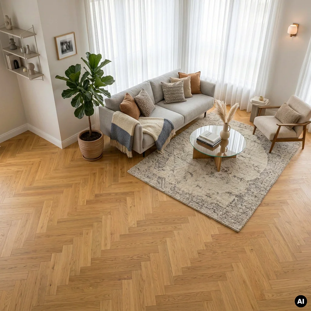 Podloga drewniana Jodełka Dąb Naturalny Lively 10.3 mm TAK, 78512-1, Podłoga drewniana, Jodła Weitzer Blok 750 Plus, Weitzer Parkett