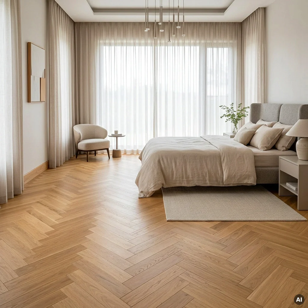 Podłoga drewniana Jodełka Dąb Kashmir Lively 10.3 mm TAK, 74940, Podłoga drewniana, Jodła Weitzer Blok 750 Plus, Weitzer Parkett