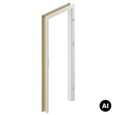 Ościeżnica Wodoodporna Hydro Protect regulowana C 120-160 z kątownikiem 60 mm 80 Lewa Przylgowa, OPWC6C0L08DBI0SZ36C000