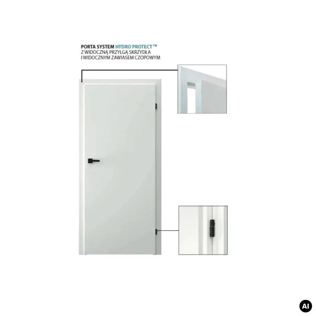 Ościeżnica Wodoodporna Hydro Protect regulowana A 80-120 z kątownikiem 60 mm 80 Prawa Przylgowa, OPWC6A0P08DBI0SZ36C000, Ościeżnica, Ościeżnica HYDRO PROTECT, PORTA