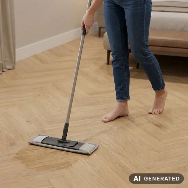 Panele winylowe SPC z podkładem Jodełka Euphoria Naturalny