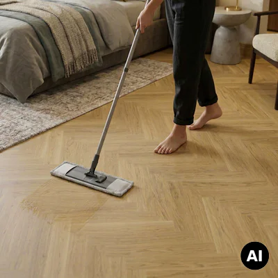 Panele winylowe SPC ze zintegrowanym podkładem Jodełka Classique Klasa 34 6 mm, PAN000369