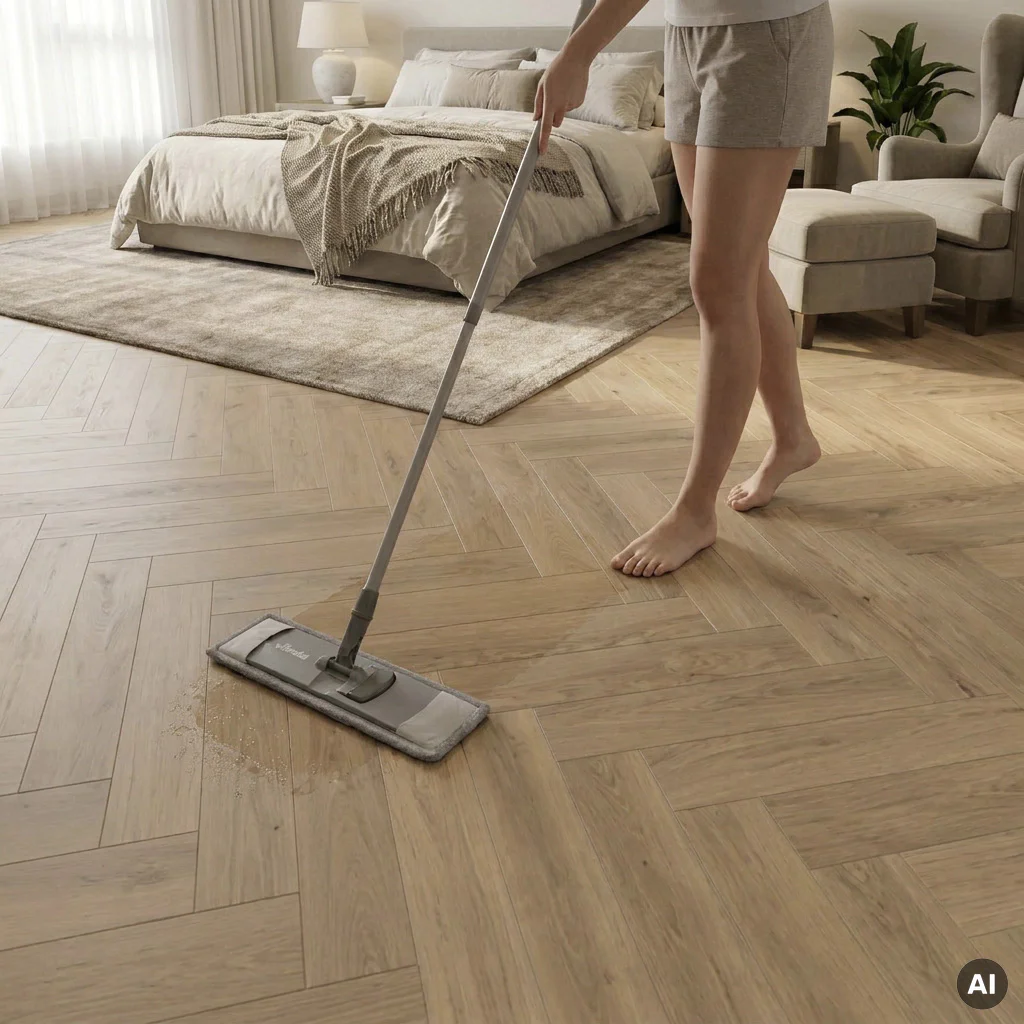 Panele winylowe SPC z podkładem Jodełka Poise Klasa 34 7 mm, PAN000379, Panele winylowe, Metamorphose 7.0, Metamorphose