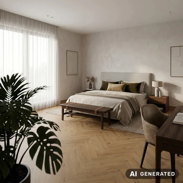 Panele winylowe SPC z podkładem Jodełka Prestige Naturalny