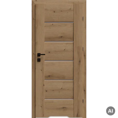 Drzwi Auri 0 przylgowe prawe 80 cm WC z podcięciem wentylacyjnym, 5901316119996