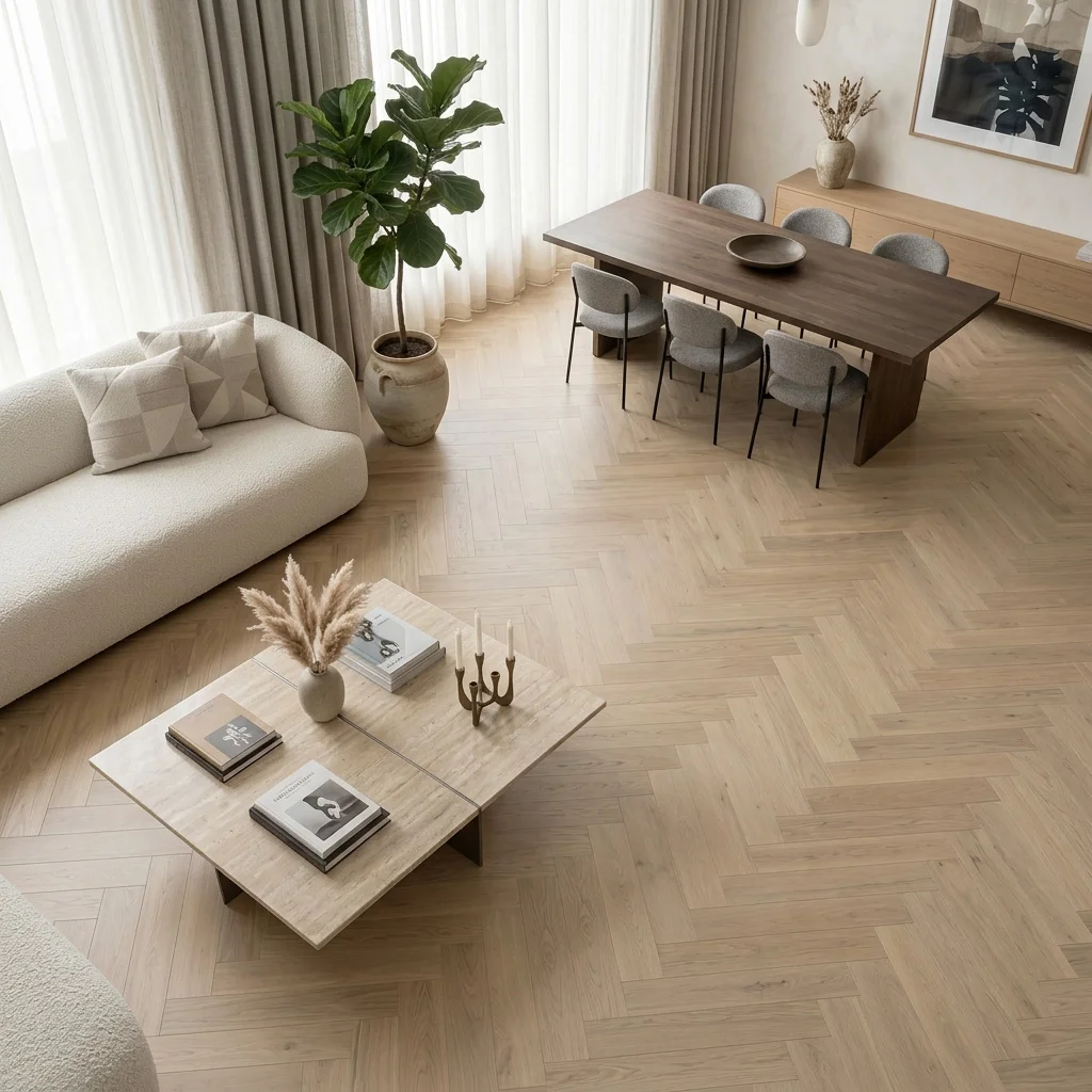 Podłoga drewniana Jodełka Jesion Kaschmir Lively Jodła Kaszmir 78459 9.3 mm TAK, Podłoga drewniana, Jodła Weitzer Blok 750, Weitzer Parkett