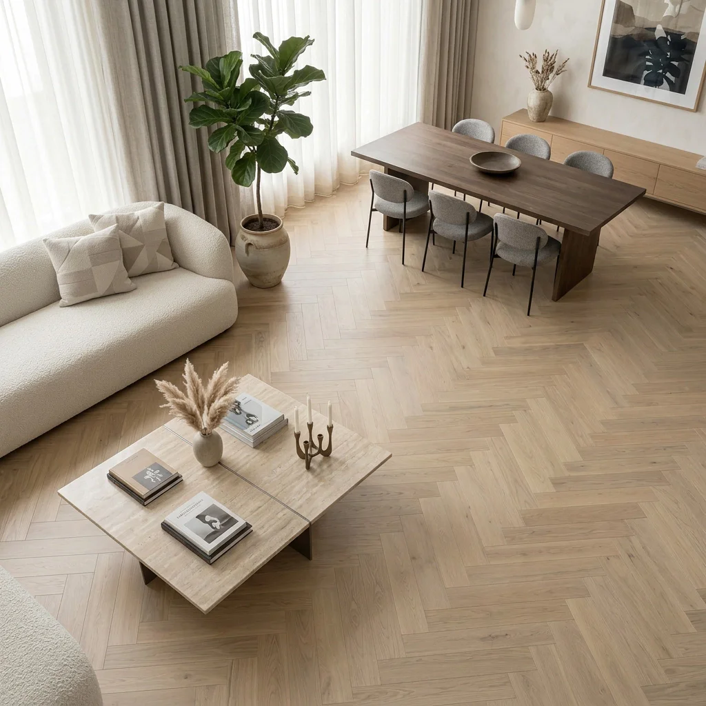 Podłoga drewniana Jodełka Jesion Kaszmir Lively 9.3 mm TAK, 78459, Podłoga drewniana, Jodła Weitzer Blok 750, Weitzer Parkett