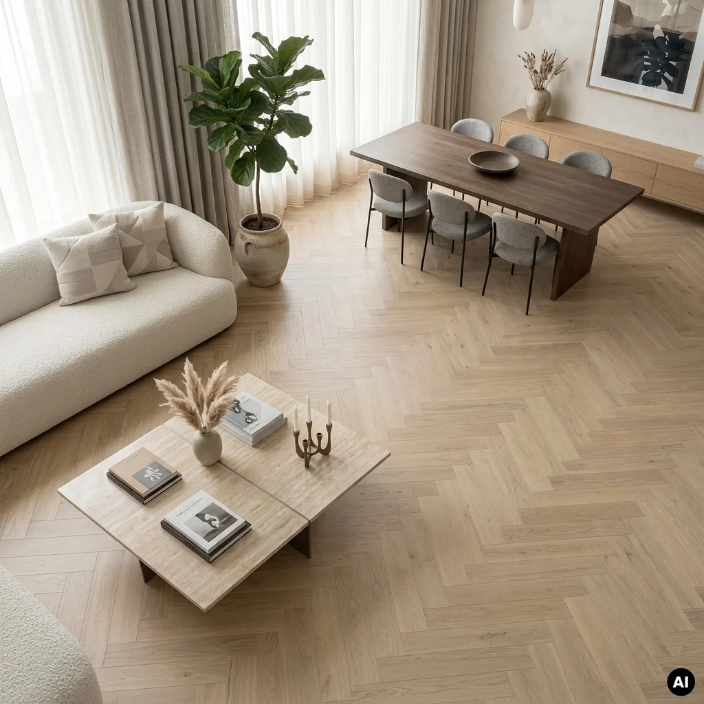 Podłoga drewniana Jodełka Jesion Kaszmir Lively 9.3 mm TAK, 78459, Podłoga drewniana, Jodła Weitzer Blok 750, Weitzer Parkett