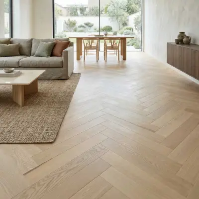 Podłoga drewniana Jodełka Jesion Kaschmir Lively Jodła Kaszmir 78459 9.3 mm