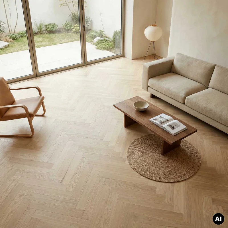 Podłoga drewniana Jodełka Jesion Kaszmir Lively 9.3 mm TAK