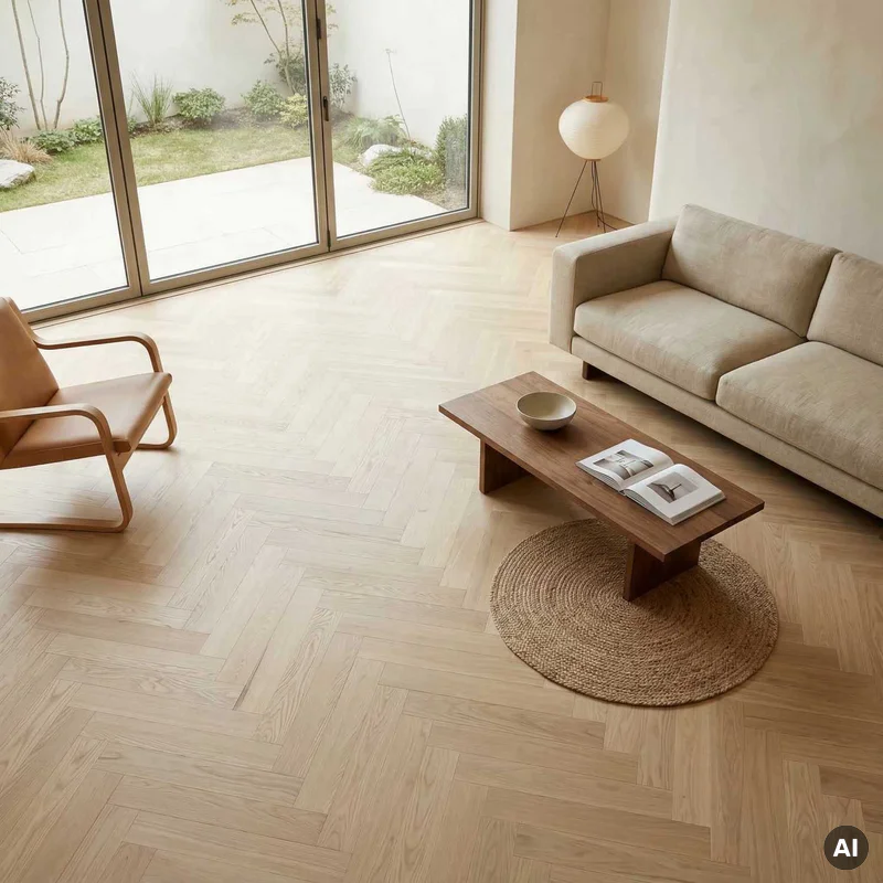 Podłoga drewniana Jodełka Jesion Kaszmir Lively 9.3 mm TAK