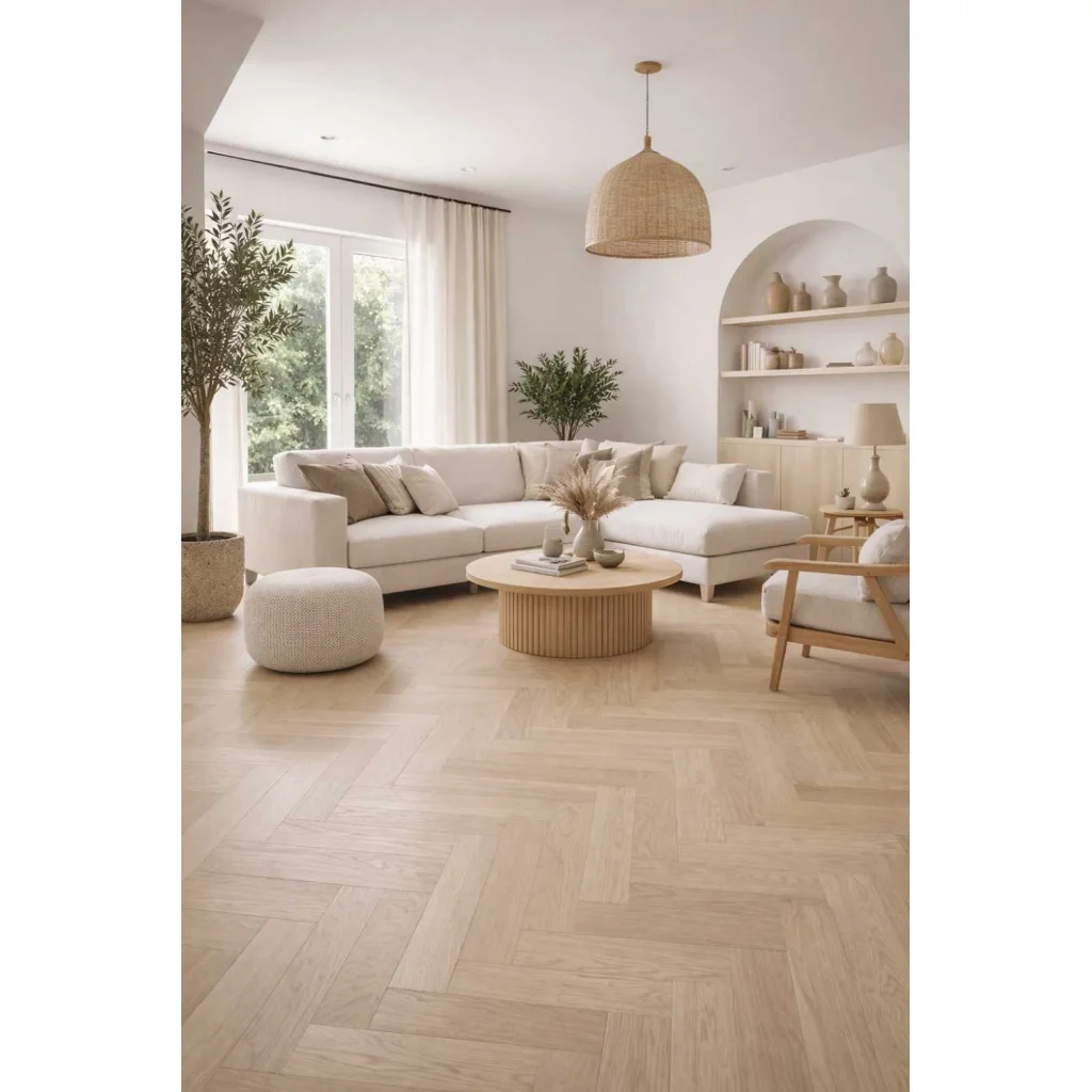 Podłoga drewniana Jodełka Jesion Kaschmir Lively Jodła Kaszmir 78459 9.3 mm TAK, Podłoga drewniana, Jodła Weitzer Blok 750, Weitzer Parkett