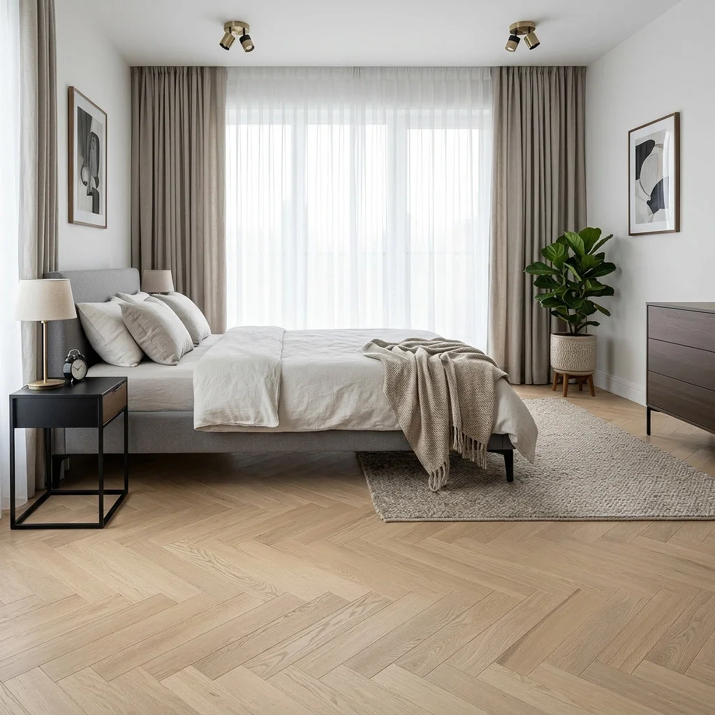 Podłoga drewniana Jodełka Jesion Kaschmir Lively Jodła Kaszmir 78459 9.3 mm TAK, Podłoga drewniana, Jodła Weitzer Blok 750, Weitzer Parkett