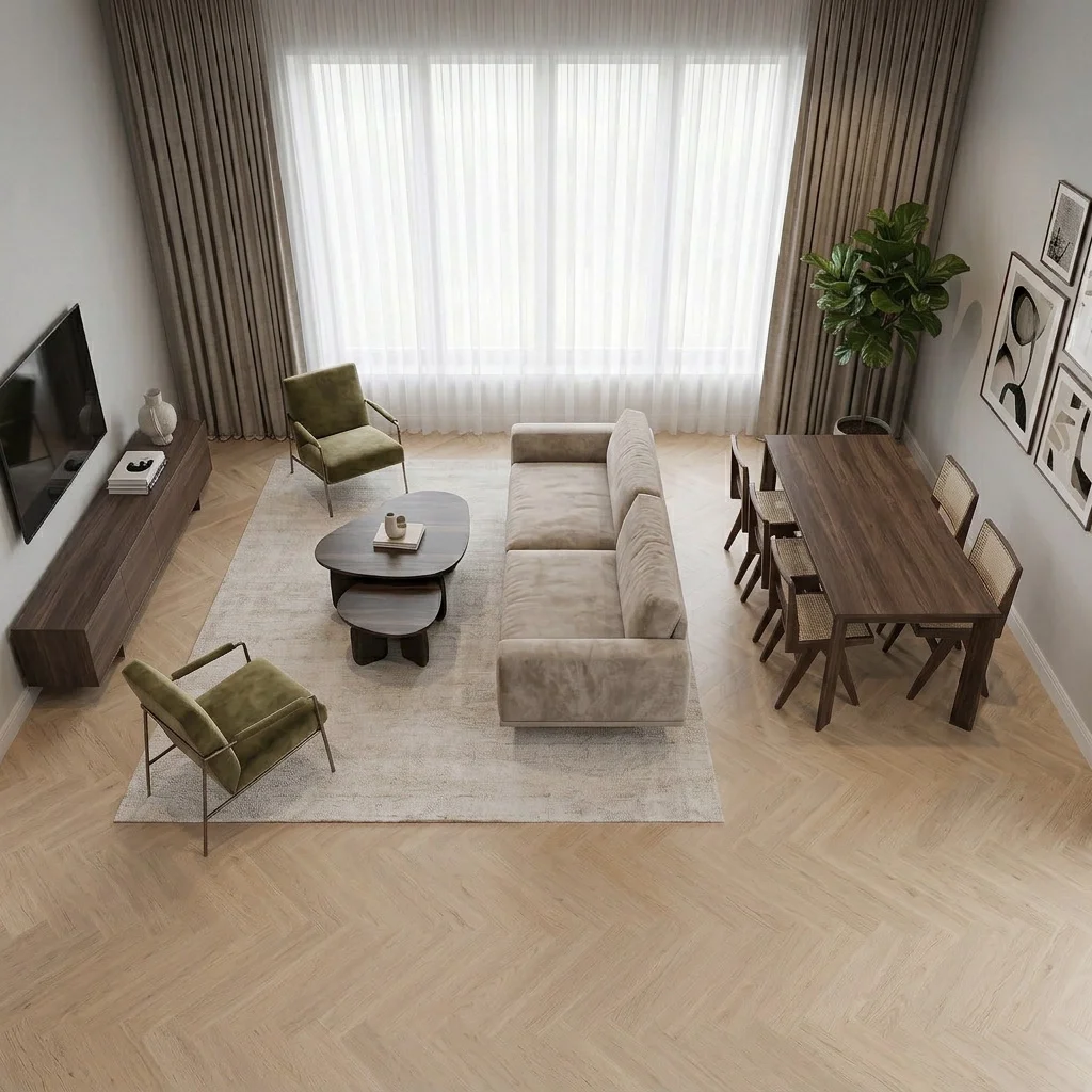 Panele podłogowe Jodełka Tramonto 777395 AC4 8 mm, 400108599, Panele podłogowe, Emozioni Herringbone, Balterio