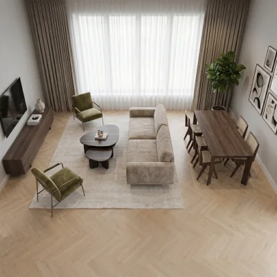 Panele podłogowe Jodełka Tramonto 777395 AC4 8 mm, 400108599