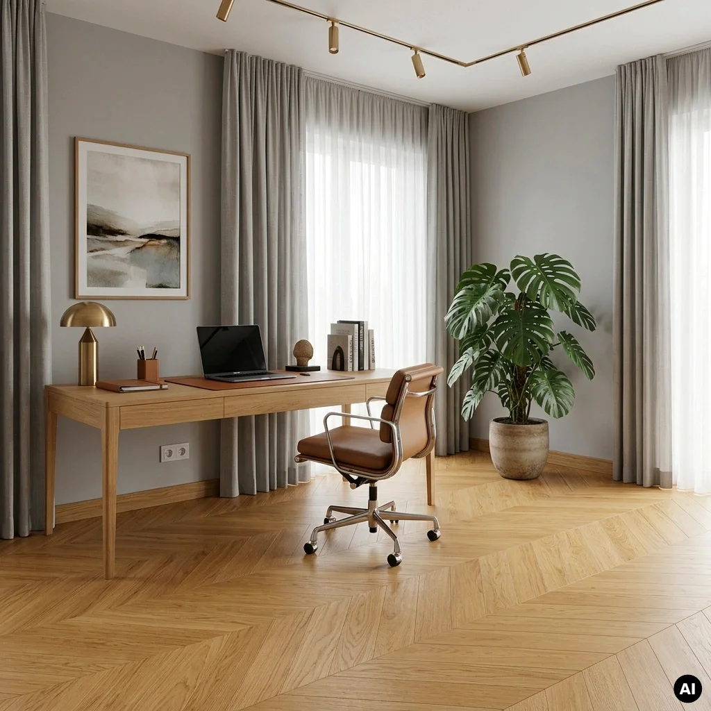 Podłoga drewniana Jodełka Dąb Naturalny 45° Calm 10.3 mm TAK, 79729, Podłoga drewniana, Jodła Weitzer Blok 750 Plus, Weitzer Parkett