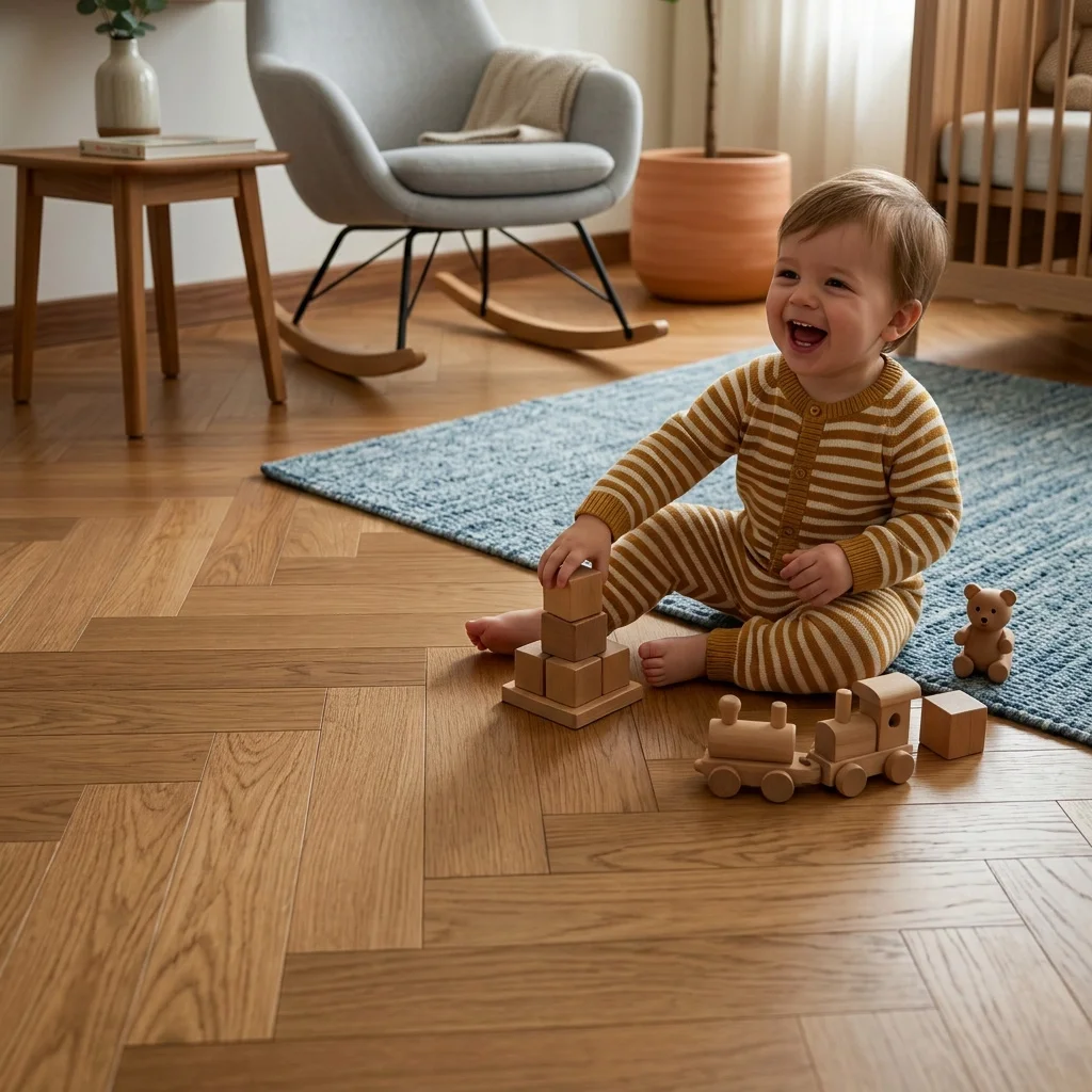 Podłoga drewniana Jodełka Dąb Mandel Lively Colour 79646 10.3 mm TAK, Podłoga drewniana, Jodła Weitzer Blok 750 Plus, Weitzer Parkett