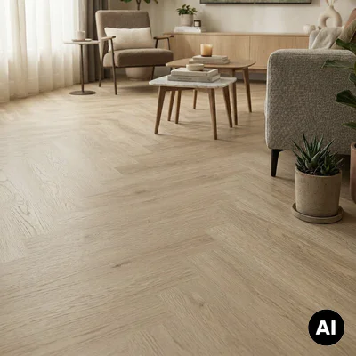 Panele winylowe Jodełka Luna Oak 84227 Klasa 33 6 mm, 400108712