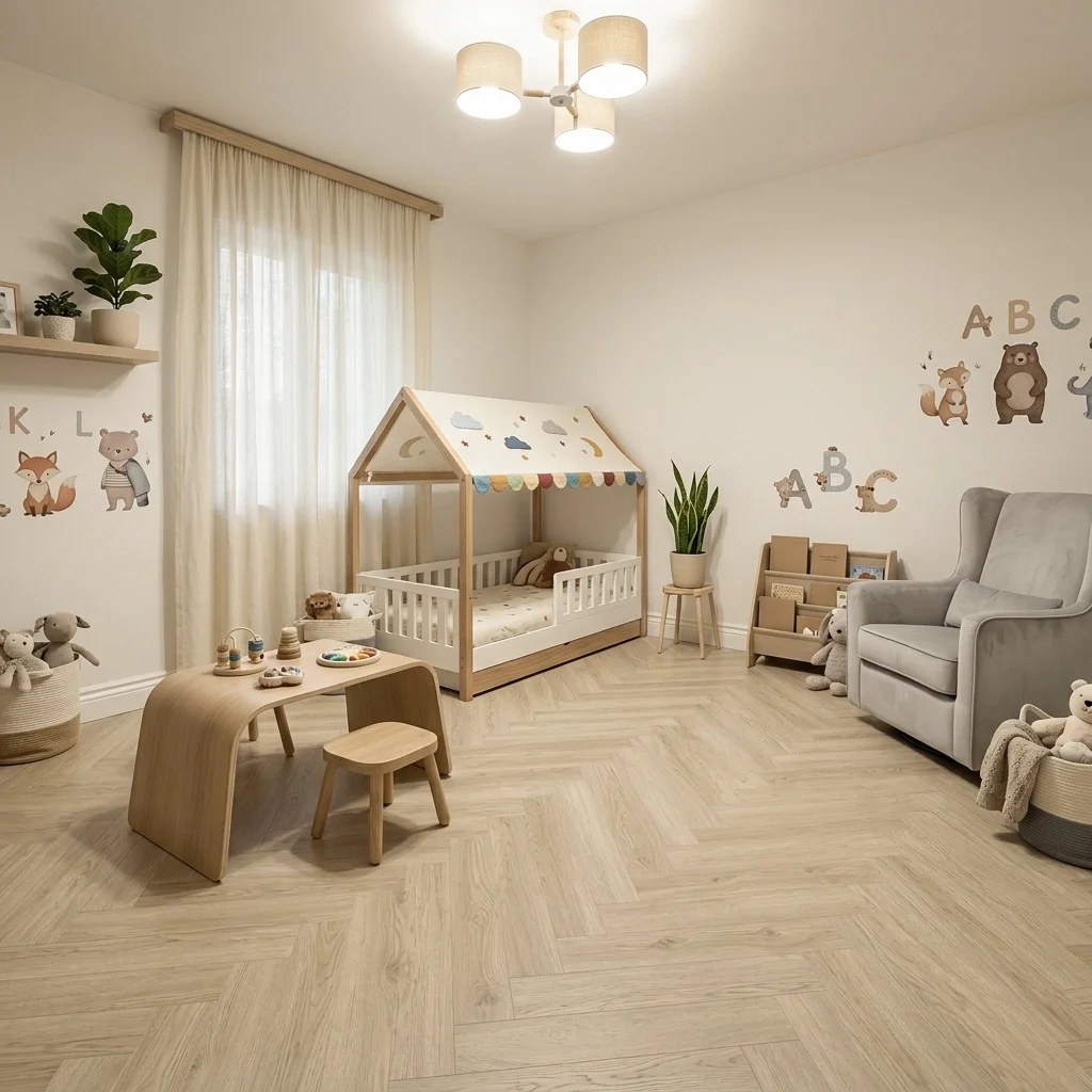 Panele winylowe Jodełka Luna Oak 84227 Klasa 33 6 mm, 400108712, Panele winylowe, Essenza, Balterio