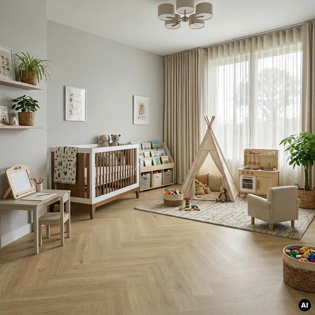 Panele winylowe Jodełka Fumo Oak 53452 Klasa 33 6 mm, 400108714, Panele winylowe, Essenza, Balterio