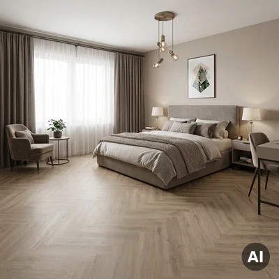 Panele winylowe Jodełka Selce Oak 53256 Klasa 33 6 mm, 400108718