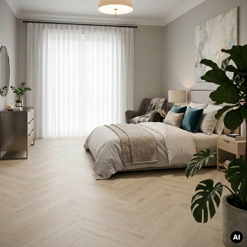 Panele winylowe Jodełka Sabbia Oak 22222 Klasa 33 6 mm, 400