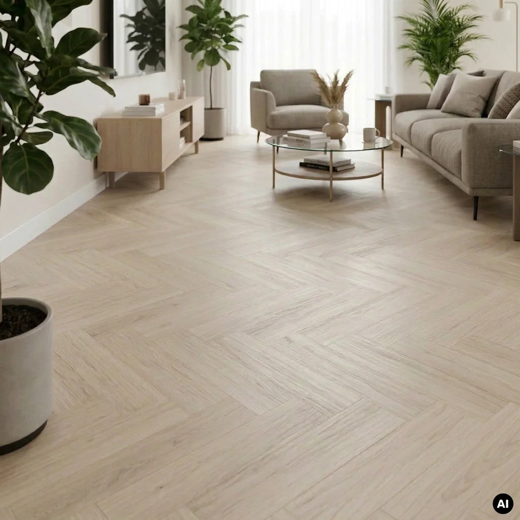 Panele winylowe Jodełka Sabbia Oak 22222 Klasa 33 6 mm, 400108715, Panele winylowe, Essenza, Balterio
