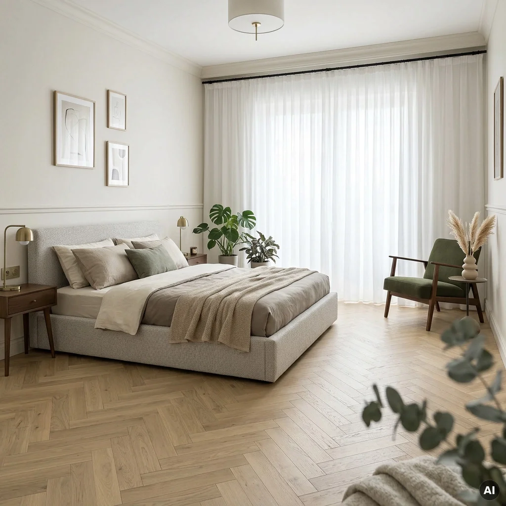 Panele winylowe Jodełka Bosco Oak 22452 Klasa 33 6 mm, 400108717, Panele winylowe, Essenza, Balterio