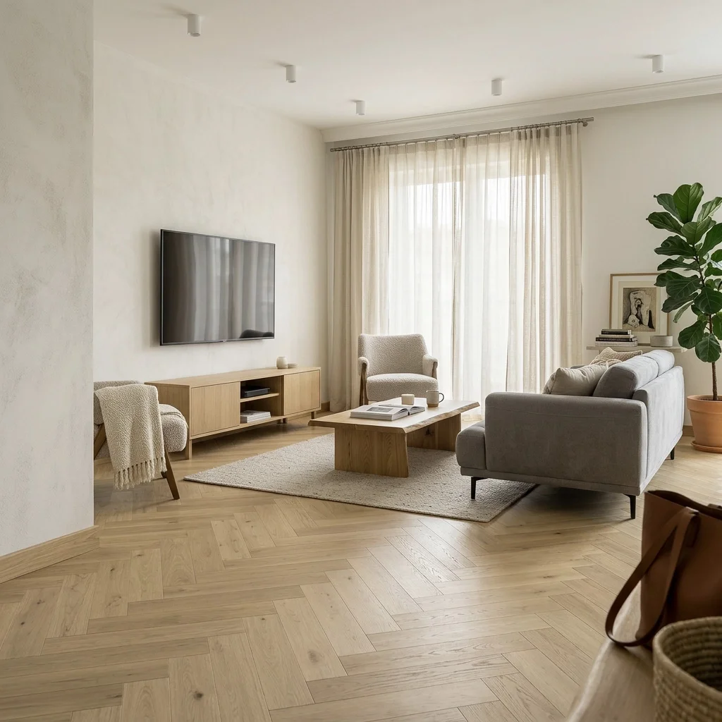 Panele winylowe Jodełka Bosco Oak 22452 Klasa 33 6 mm, 400108717, Panele winylowe, Essenza, Balterio